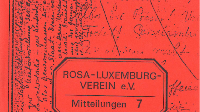 Mitteilungen Rosa-Luxemburg-Verein Heft 07