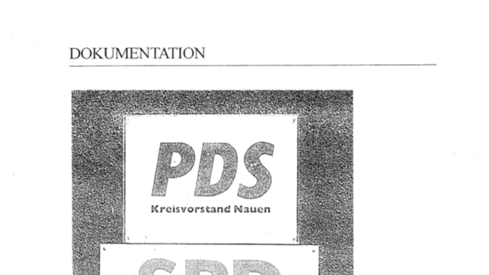 SPD - PDS Zwischen Abgrenzung und Annährung